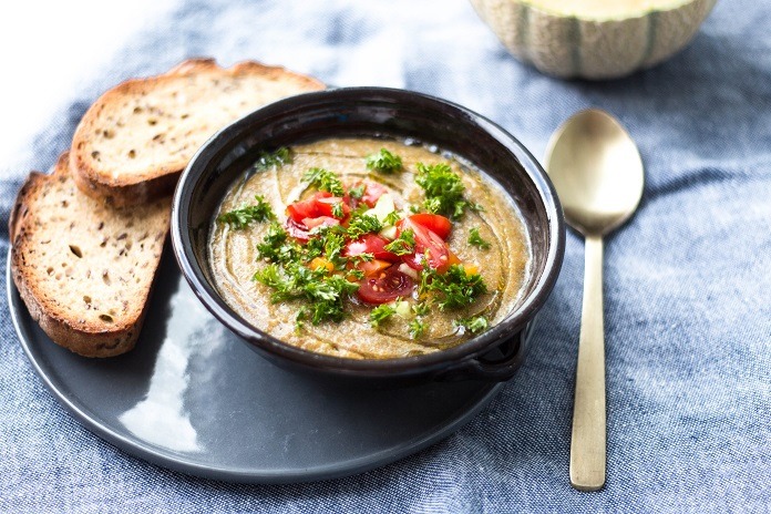 studená polévka gazpacho s melounem