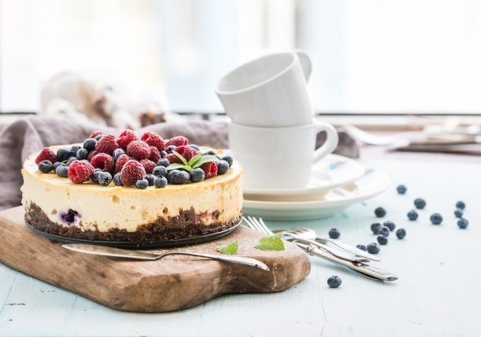 domácí vanilkový cheesecake bez cukru