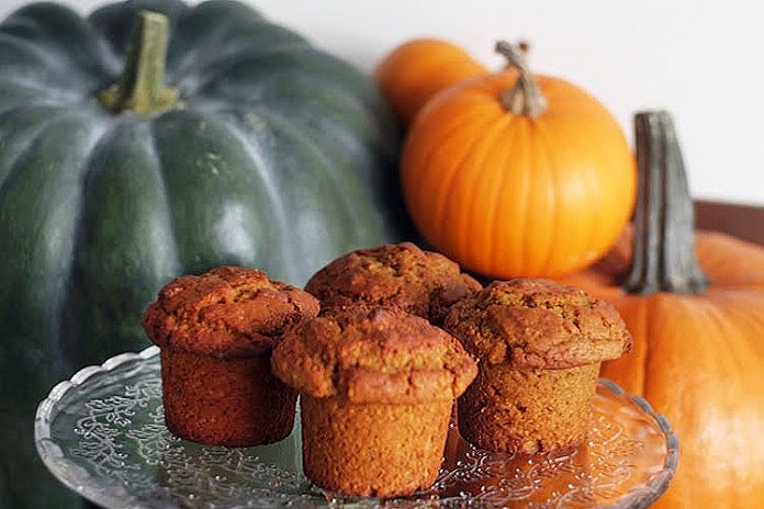 dýňové muffiny s vlašskými ořechy